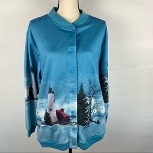 Blair Winter Island Long Sleeve Sweater size Med